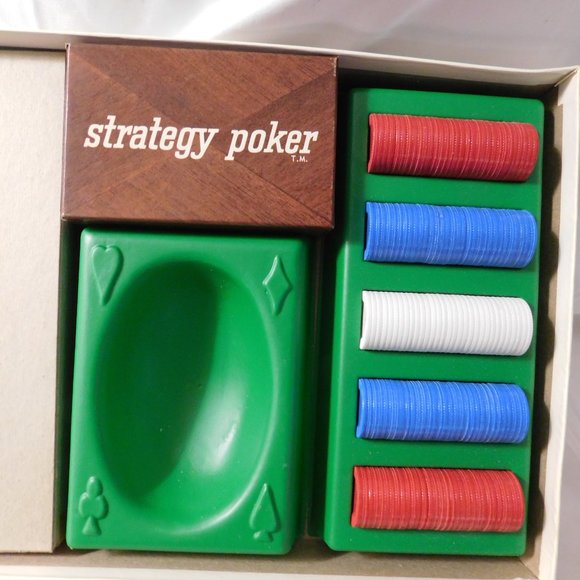 Vintage Strategy Poker Game Milton Bradley 1967 Complete Game - Picture 5 of 8